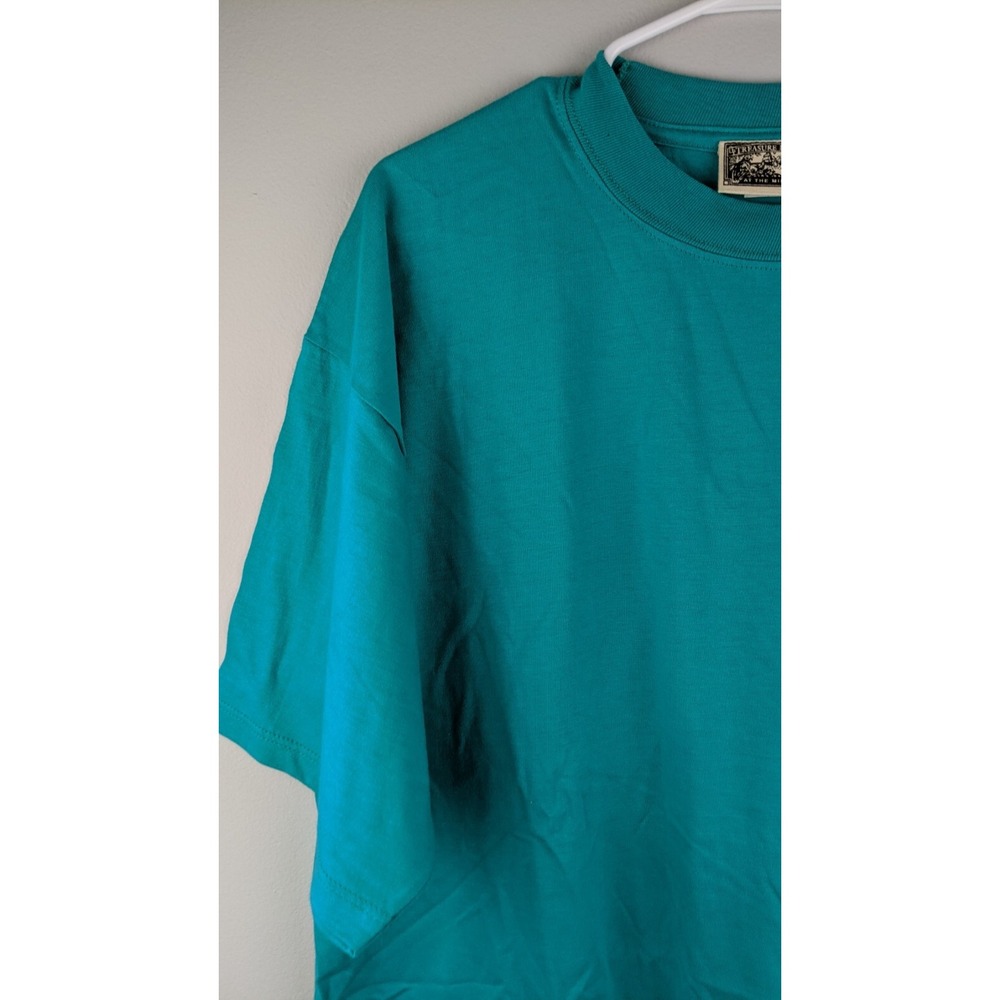 Vintage Treasure Island at The Mirage T-Shirtโ Teal Embroidered Pirate Design XL - Picture 11 of 16